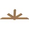Ekena Millwork Kennewick Timber Gable Bracket, Western Red Cedar, 72"W x 33"H x 1 1/2"D x 5 1/2"F, 11/12 Pitch GBW072X33X0206KEN00SWR - alternate 1